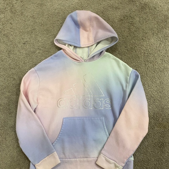 Girls Adidas Colorful Hoodie size XL 16 - Picture 3 of 13